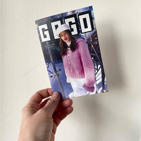 GOGO sweater!! NWOT, beautiful grey with GOGO in pink. - Picture 9 of 9